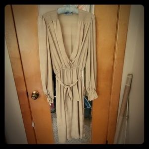 Khaki colored vintage dress